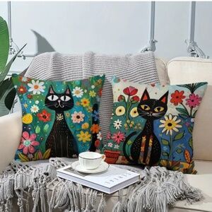 NWT! Kitty Cat Pillowcases in 18x18! You Pick ONE! Pillow Insert NOT Inc…